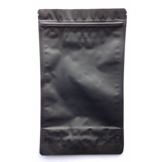 Doypack Schwarz Matt mit Druckverschluss 500 ml