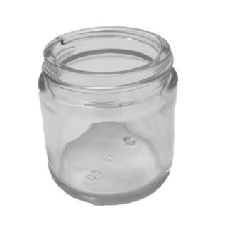 Glastiegel 30ml weiß (Klarglas)