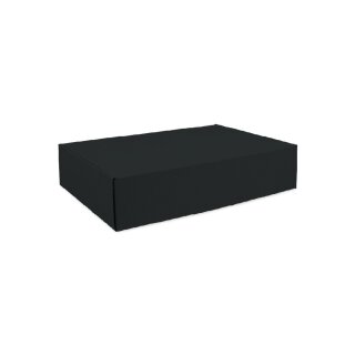 Versandkarton/Faltkarton schwarz E-Welle Fefco 0427 33 x 25 x 8 cm